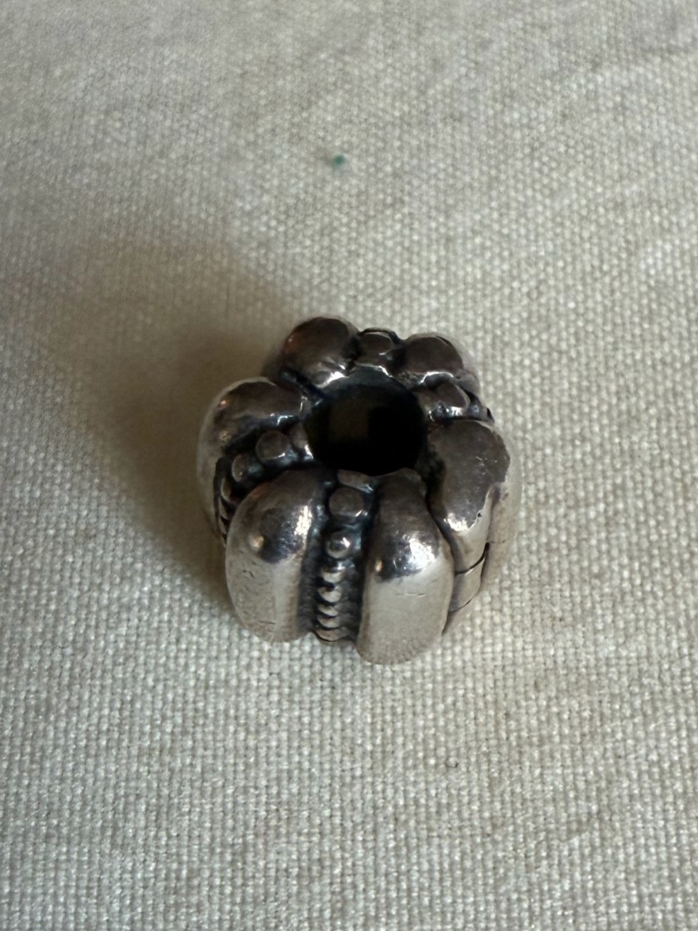 Sterling Silver Floral Spacer Bead - Silver